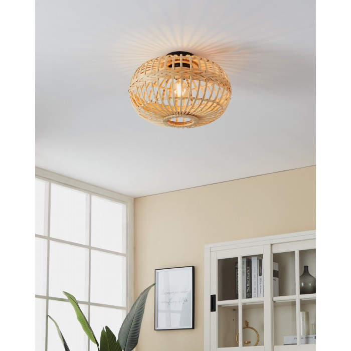 Plafoniera Eglo Amsfield 1, lemn, 1XE27, D.45 cm, 43723 [3]