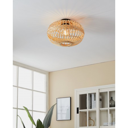 Plafoniera Eglo Amsfield 1, lemn, 1XE27, D.45 cm, 43723 [2]