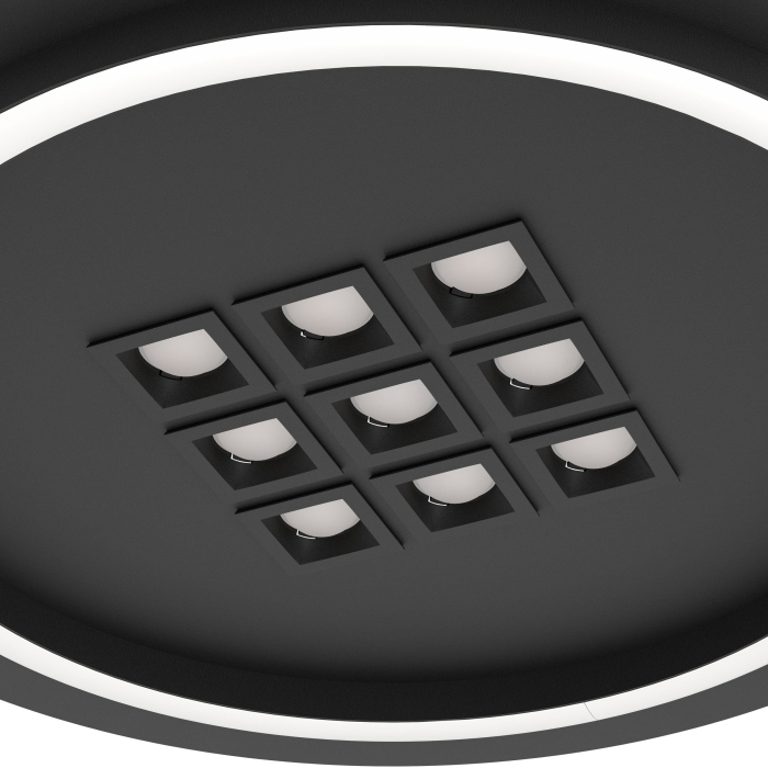 Plafoniera EGLO Balazote 901191 LED;LED 1X20,5W;9X0,9W 2700-6500K 2300lm 220-240V,50/60Hz H 50mm x Ø380mm otel negru plastic alb IP20 [3]
