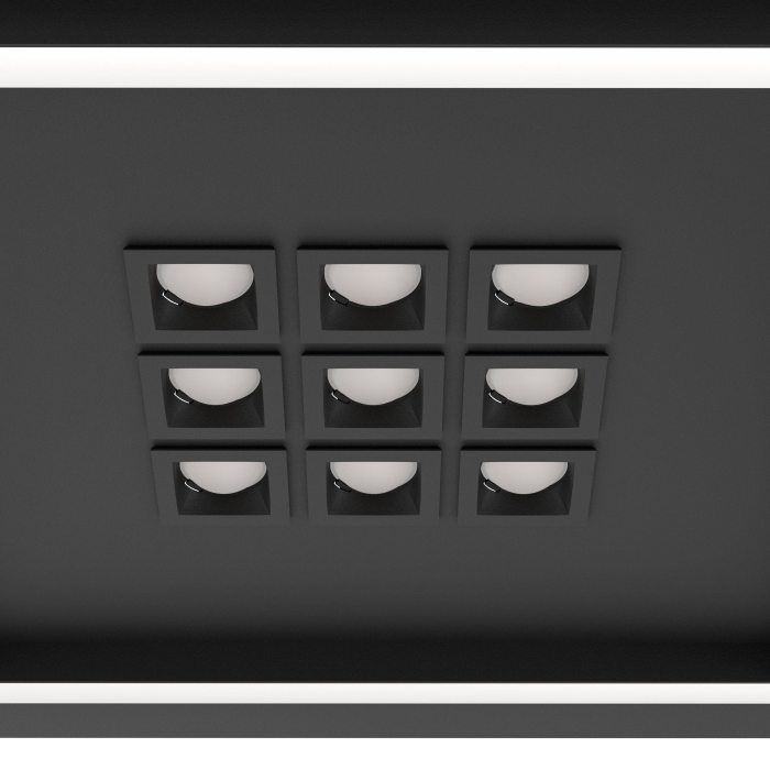 Plafoniera EGLO Balazote 901192 LED;LED 1X24,5W;9X0,9W 2700-6500K 2300lm 220-240V,50/60Hz L 360mm x l 360mm x H 50mm otel negru plastic alb IP20 [3]