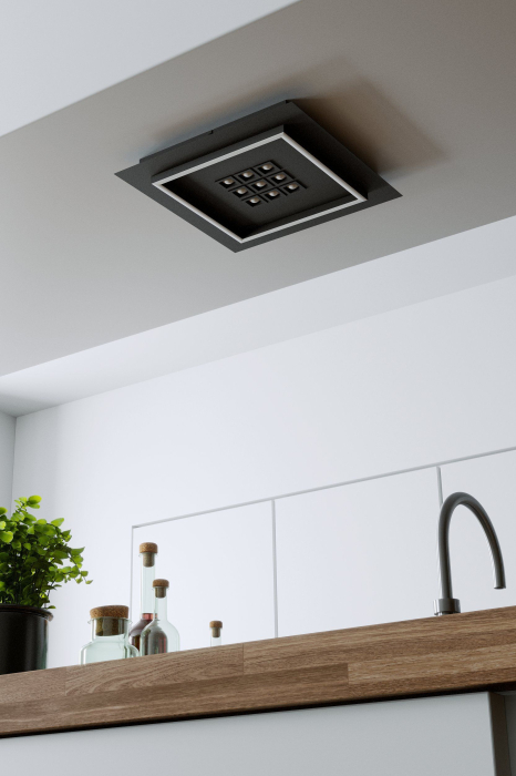 Plafoniera EGLO Balazote 901192 LED;LED 1X24,5W;9X0,9W 2700-6500K 2300lm 220-240V,50/60Hz L 360mm x l 360mm x H 50mm otel negru plastic alb IP20 [2]