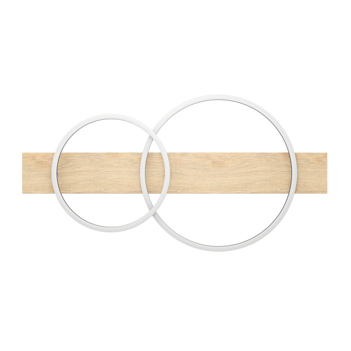 Plafoniera EGLO Boyal 901716 LED;LED 1X12W;1X12W 3000K 1700;1700lm 220-240V,50/60Hz L 780mm x l 400mm x H 90mm otel/lemn negru/maro plastic alb IP20 [4]