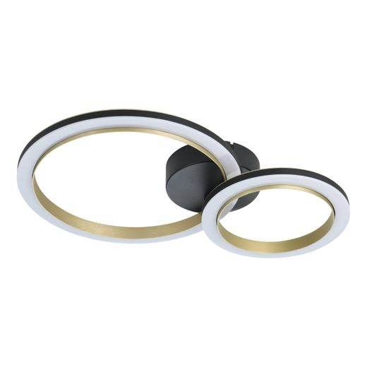 Plafoniera EGLO Calliera 901791 LED 12W 3000K lm 220-240V,50/60Hz L 420mm x l 300mm x H 80mm plastic/otel negru/alama plastic alb IP20 [3]