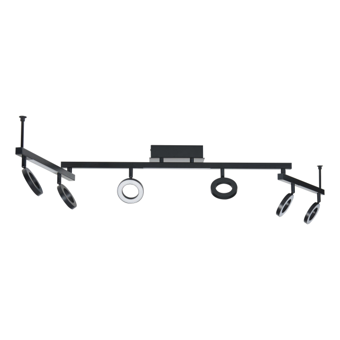 Plafoniera EGLO Cardillio 1 900839 LED;LED 6X3,2W;3X3,3W 3000K 2640;1200lm 220-240V,50/60Hz L 1585mm x l 85mm x H 200mm aluminiu/otel negru plastic satin IP20 [4]