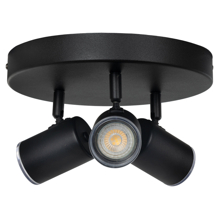 Plafoniera EGLO Consuma 1 901965 GU10 3X5W 220-240V,50/60Hz H 130mm x Ø250mm otel negru  IP44 [4]