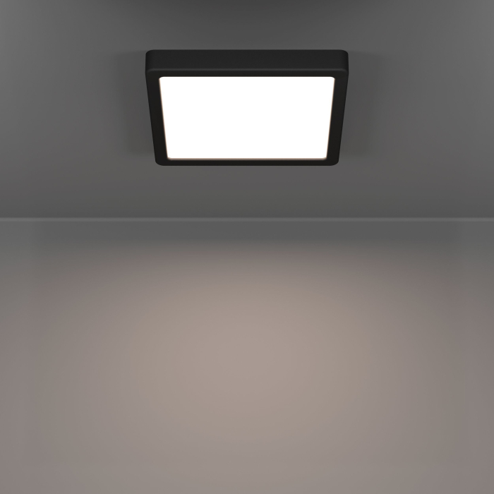 Plafoniera EGLO Fueva 6 901329 LED 10,5W 2700K, 4000K, 6500K 1700lm 220-240V,50/60Hz L 220mm x l 220mm x H 25mm plastic negru plastic alb IP44 [4]