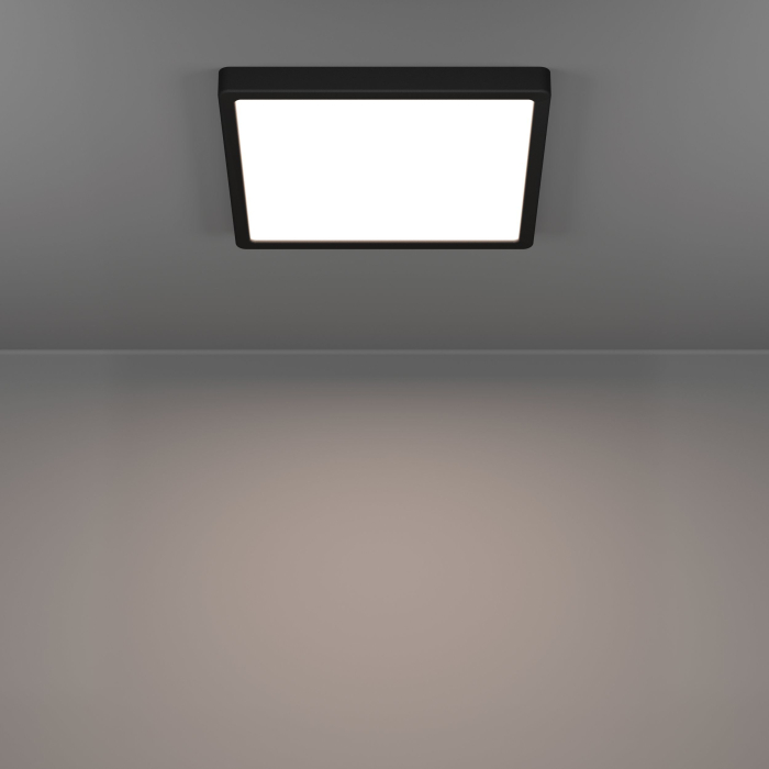 Plafoniera EGLO Fueva 6 901331 LED 13W 2700K, 4000K, 6500K 2100lm 220-240V,50/60Hz L 290mm x l 290mm x H 25mm plastic negru plastic alb IP44 [4]