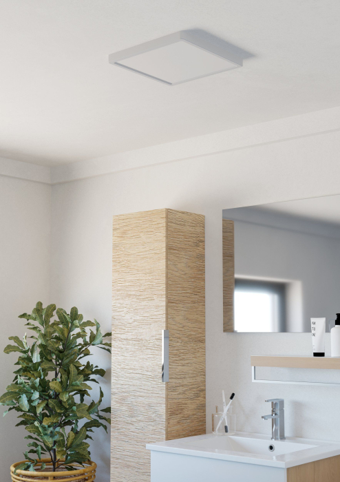 Plafoniera EGLO Fueva 6 901337 LED 13W 2700K, 4000K, 6500K 2100lm 220-240V,50/60Hz L 290mm x l 290mm x H 25mm plastic alb plastic alb IP44 [2]