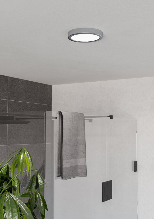 Plafoniera EGLO Fueva 6 901762 LED 7,5W 2700K, 4000K, 6500K 1000lm 220-240V,50/60Hz H 25mm x Ø166mm otel crom plastic alb IP44 [2]