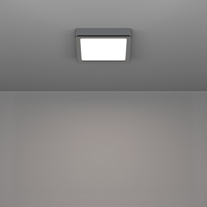 Plafoniera EGLO Fueva 6 901765 LED 7W 2700K, 4000K, 6500K 1100lm 220-240V,50/60Hz L 150mm x l 150mm x H 25mm otel crom plastic alb IP44 [4]