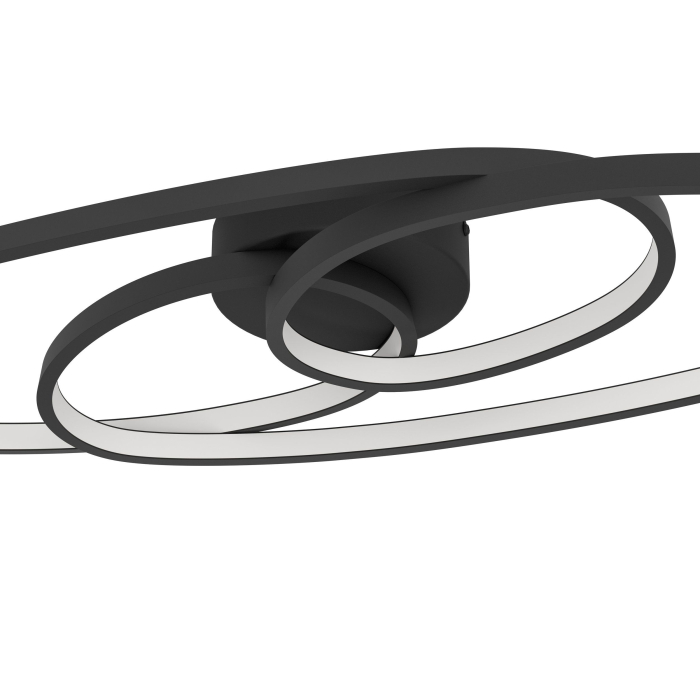 Plafoniera EGLO Gianella 900947 LED 38W 3000K 4400lm 220-240V,50/60Hz L 880mm x l 300mm x H 80mm aluminiu/otel negru plastic alb IP20 [3]