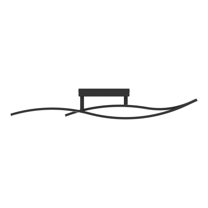 Plafoniera EGLO Grisolia 901206 LED 12W 4000K 1500lm 220-240V,50/60Hz L 849mm x l 60mm x H 150mm plastic/otel negru plastic alb IP20 [4]