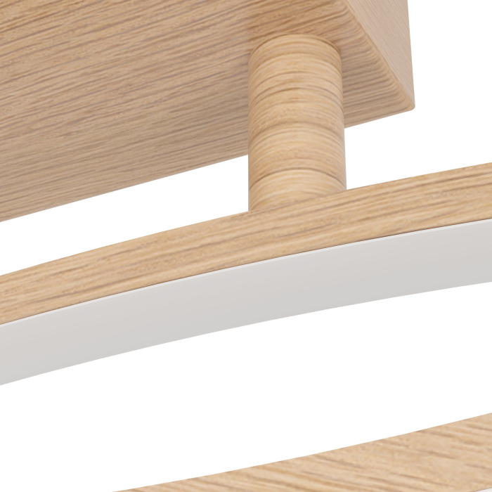 Plafoniera EGLO Grisolia 901211 LED 12W 4000K 1500lm 220-240V,50/60Hz L 850mm x l 60mm x H 150mm plastic/otel maro plastic alb IP20 [4]