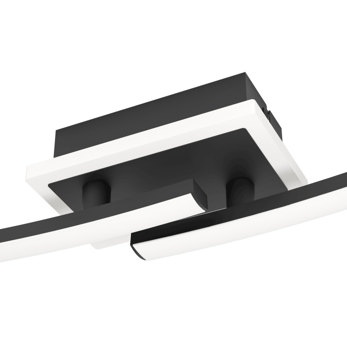 Plafoniera EGLO Lungolago 901217 LED 12W 4000K 1450lm 220-240V,50/60Hz L 740mm x l 140mm x H 60mm plastic/otel negru plastic alb IP20 [3]