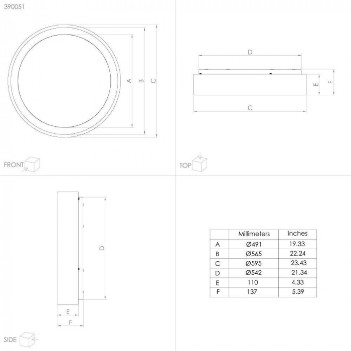 Plafoniera EGLO MARGHERA 2 390051, LED 34W, 4000lm, 3000K, Otel, Negru, Plastic, Alb [2]