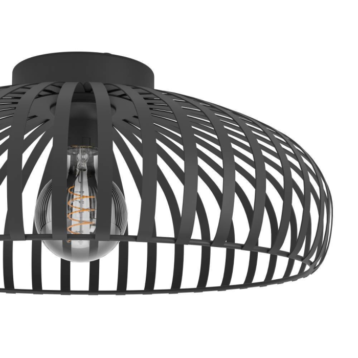 Plafoniera EGLO Mogano 3 900721 E27 1X40W 220-240V,50/60Hz H 180mm x Ø430mm otel negru  IP20 [2]