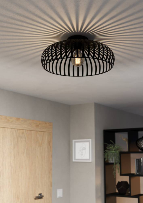 Plafoniera EGLO Mogano 3 900721 E27 1X40W 220-240V,50/60Hz H 180mm x Ø430mm otel negru  IP20 [5]