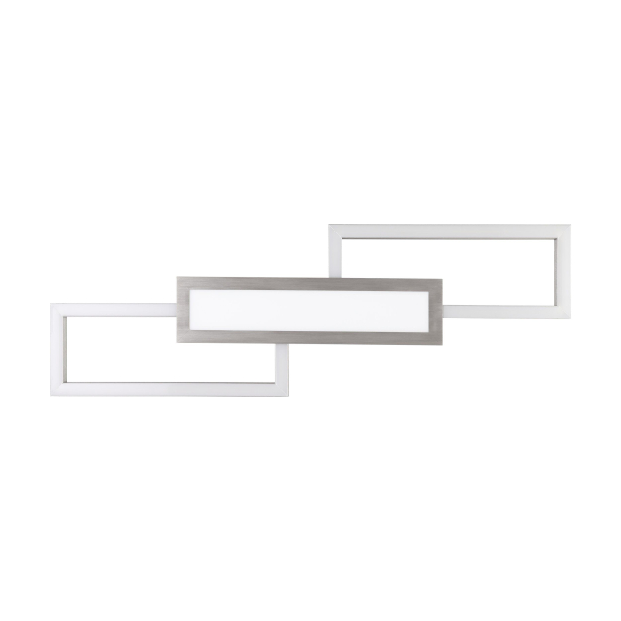 Plafoniera EGLO Monirote 99791 LED 37W 3000-6500K 4450lm 220-240V,50/60Hz L 780mm x l 260mm x H 45mm aluminiu/otel nichel satinat plastic alb IP20 [5]