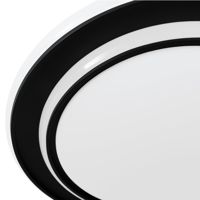 Plafoniera EGLO Moschetta 902046 LED 24W 2700K, 4000K, 6500K 2800lm 220-240V,50/60Hz H 70mm x Ø400mm otel negru plastic alb IP20 [2]