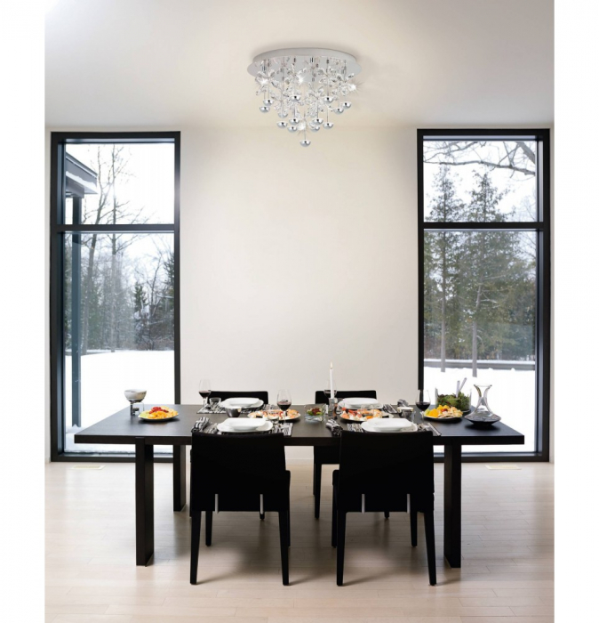 Plafoniera EGLO PIANOPOLI 39245, LED 15x1.8W 3225lm, 500mm, Crom/Cristal [4]