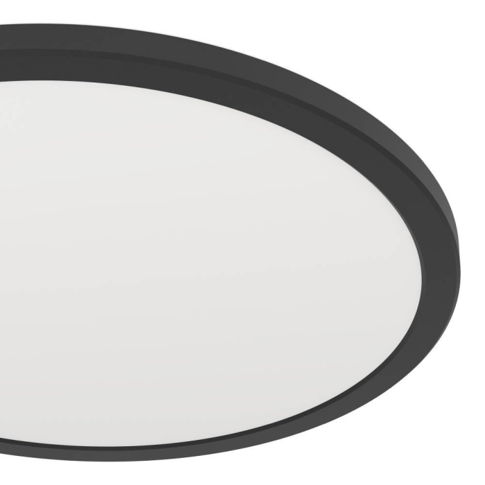 Plafoniera EGLO Rovito 901439 LED 18,5W 2700K, 4000K, 6500K 2300lm 220-240V,50/60Hz H 30mm x Ø389mm plastic negru plastic alb IP44 [2]