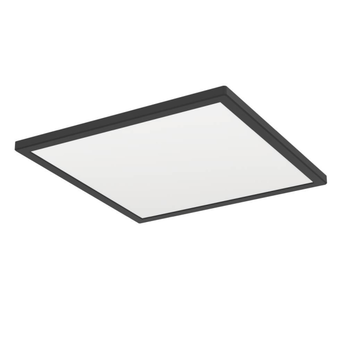 Plafoniera EGLO Rovito 901443 LED 17,6W 2700K, 4000K, 6500K 2400lm 220-240V,50/60Hz L 390mm x l 390mm x H 30mm plastic negru plastic alb IP44 [1]