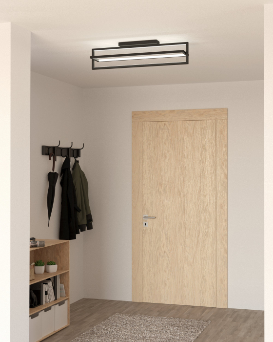Plafoniera EGLO Siberia LED 34W 3000-6500K 4600lm Otel Negru IP20 [4]