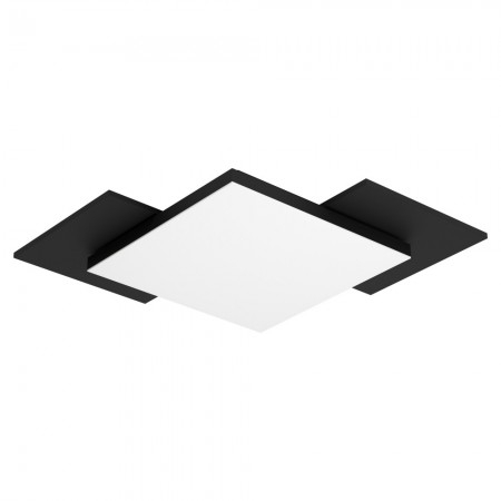 Plafoniera Eglo Tamuria, negru, LED, 10W, 1150 lumeni, alb cald 3000K, L.28.5 cm, 99655 [1]