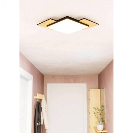 Plafoniera Eglo Tamuria, negru, LED, 10W, 1150 lumeni, alb cald 3000K, L.28.5 cm, 99655 [2]