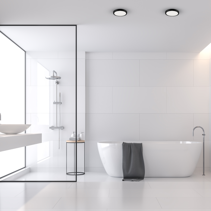 Plafonieră exterior Milagro Vera  12W 1250lm 4000K 230V/50Hz Black Policarbonat IP65 [2]