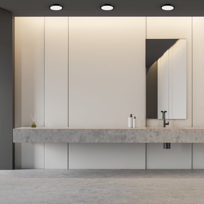 Plafonieră exterior Milagro Vera  18W 1900lm 4000K 230V/50Hz Black Policarbonat IP65 [3]