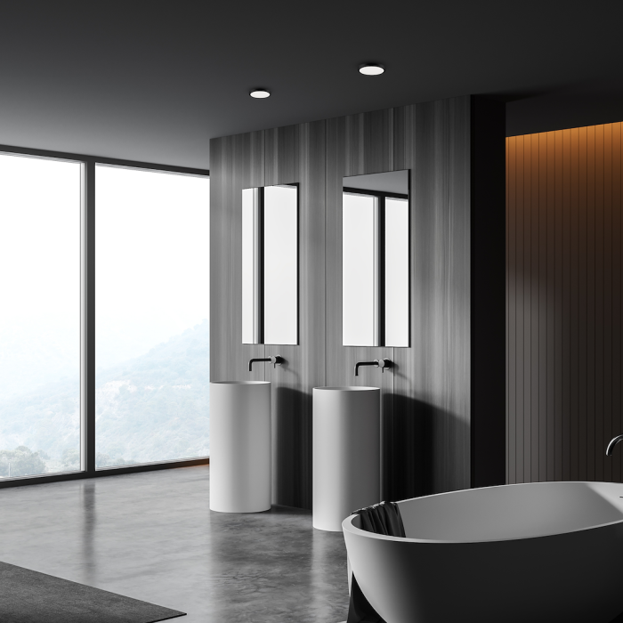 Plafonieră exterior Milagro Vera  24W 2600lm 4000K 230V/50Hz Black Policarbonat IP65 [2]