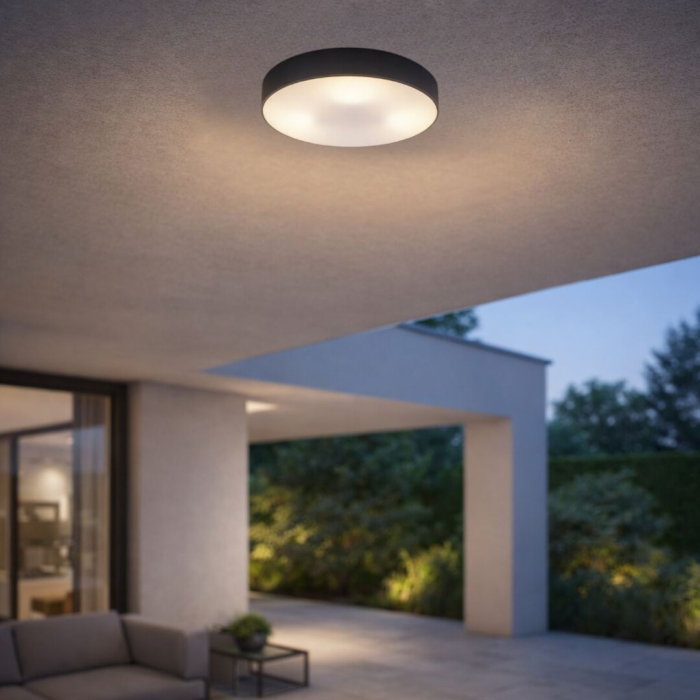 Plafoniera exterior Rabalux Dolen E27 metal black stil minimal, IP43 75065 [8]