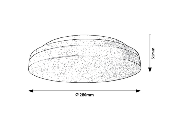 Plafoniera exterior Rabalux Zenon LED 24W 2100lm 3000-4000-6000K plastic plastic alb alb IP54 [6]