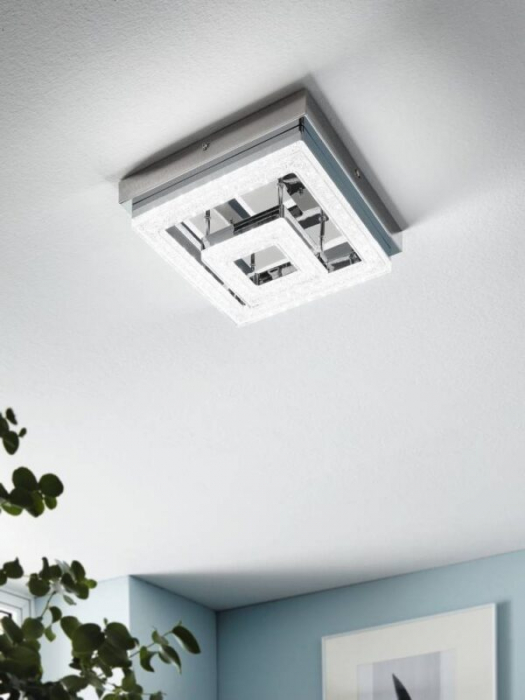 Plafonieră FRADELO 95659, LED;LED, 4X2W;1X3,5W, 3000K, 1250 lm, IP20, oțel, crom, plastic, sticlă, crom, transparent [4]