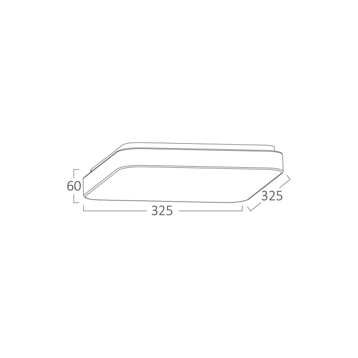 Plafonieră LED 24W 2450lm IP20 Alb 325x325 mm 3-în-1 Temperatură Reglabilă [5]