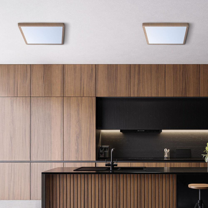 Plafonieră LED 26W 2640lm IP20 Lemn 300x300 mm „3-în-1 Temperatură Reglabilă” [2]