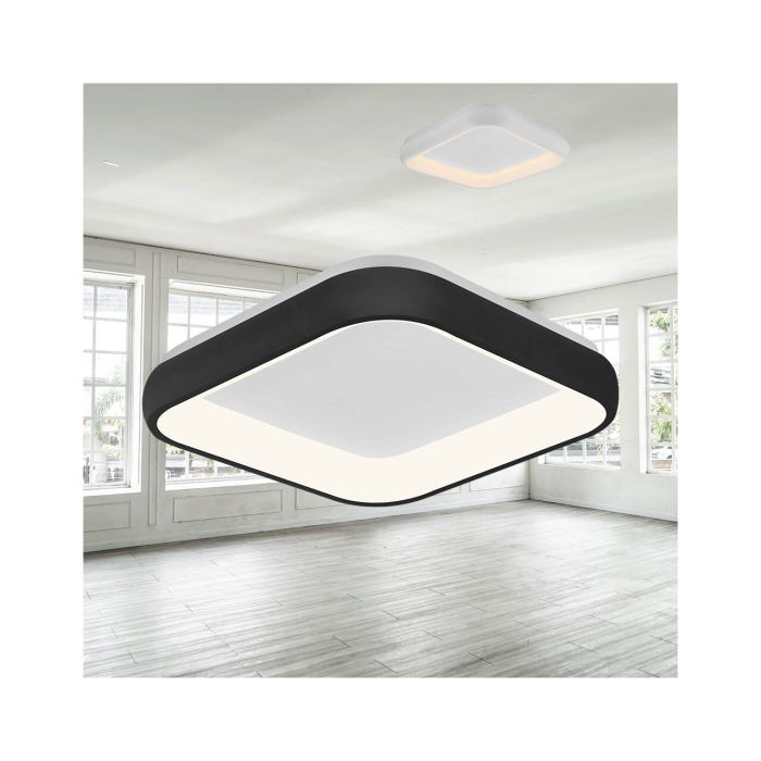 Plafonieră LED 36W 4260lm IP20 Negru 480x480mm – 3-în-1 Temperatură Reglabilă [2]