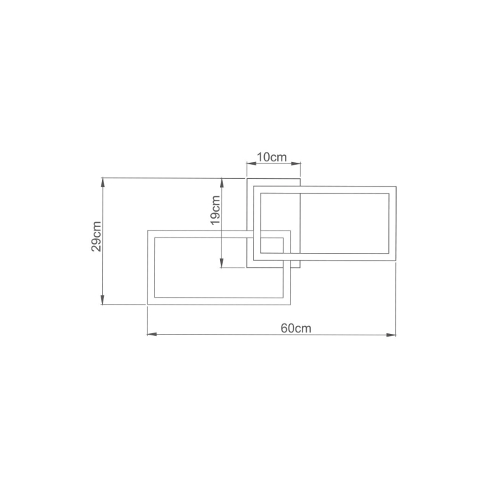 Plafonieră LED 40W 4400lm IP20 Negru 600x290mm – 3-în-1 Temperatură Reglabilă [4]