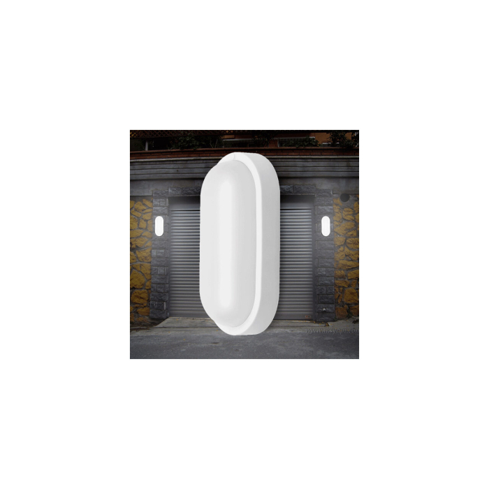 Plafonieră LED 8W 700 lm IP54, Alb, 3000 K (Alb Cald), (160×90×51 mm) [2]