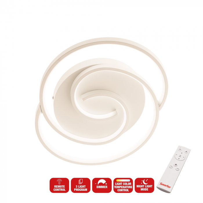 Plafonieră Smarter Intersia  01-2756 LED 38W 2200 lm CCT Metal/Aluminiu Alb mat IP20 [2]