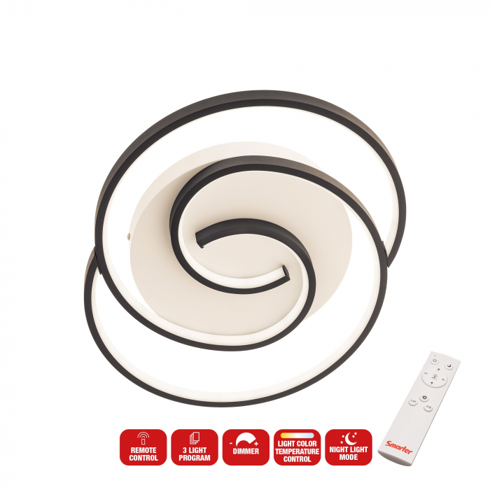 Plafonieră Smarter Intersia  01-2757 LED 38W 2030lm CCT Metal Alb mat IP20 [3]
