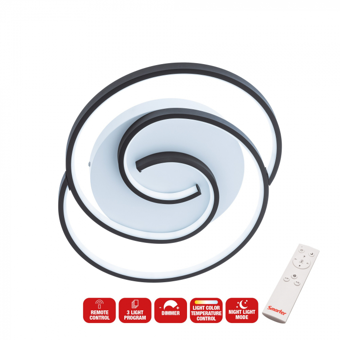 Plafonieră Smarter Intersia  01-2757 LED 38W 2030lm CCT Metal Alb mat IP20 [5]