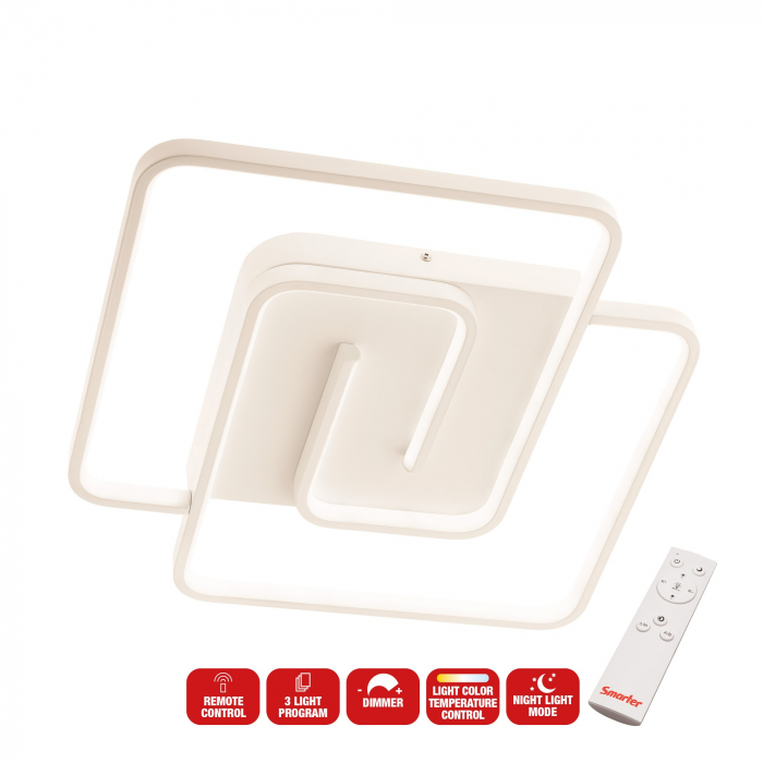 Plafonieră Smarter Intersia  01-2758 LED 38W 2250 lm CCT Metal/Aluminiu Alb mat IP20 [3]