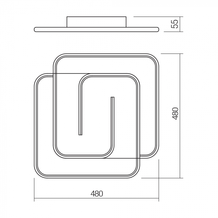Plafonieră Smarter Intersia  01-2758 LED 38W 2250 lm CCT Metal/Aluminiu Alb mat IP20 [4]