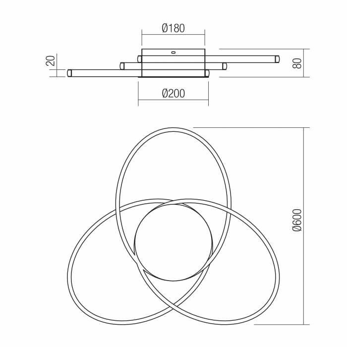 Plafoniera LED Nexus 01-2959, 55W, 4113lm, 3000K, alba [2]