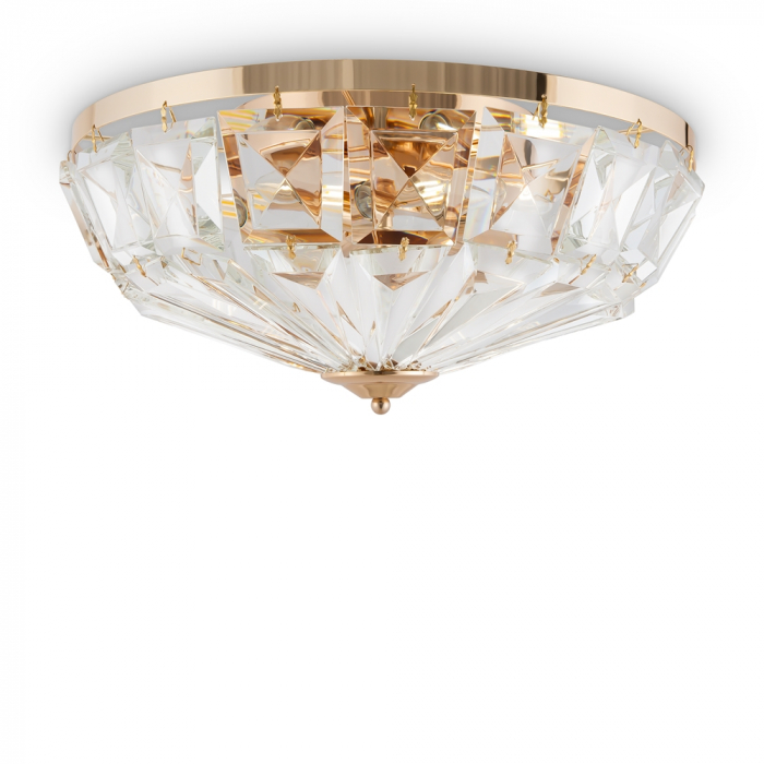Plafoniera Maytoni Classic Facet MOD094CL-06G E14 6x60W -  Metal/Glass Gold IP20 [4]