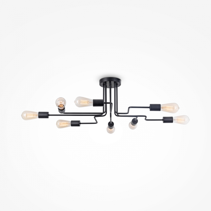 Plafoniera Maytoni Loft Gilbert T532CL-08B E27 8x60W -  Metal Black IP20 [4]
