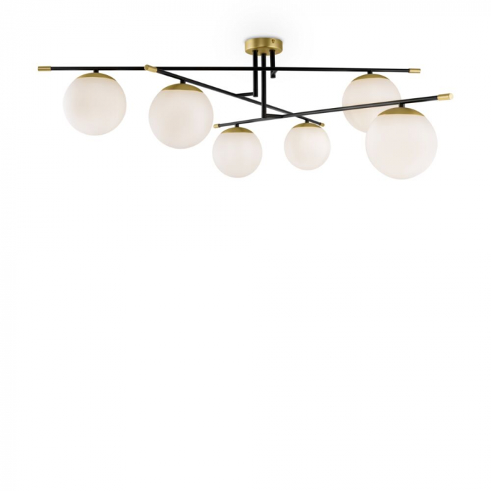 Plafoniera Maytoni Nostalgia MOD048CL-06G E14 6x40W -  Metal Black/Gold IP20 [4]
