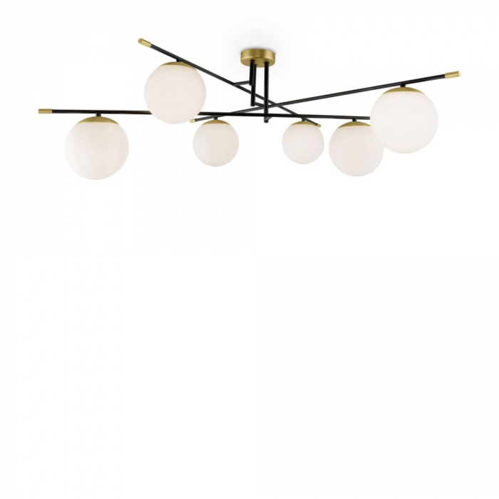 Plafoniera Maytoni Nostalgia MOD048CL-06G E14 6x40W -  Metal Black/Gold IP20 [5]